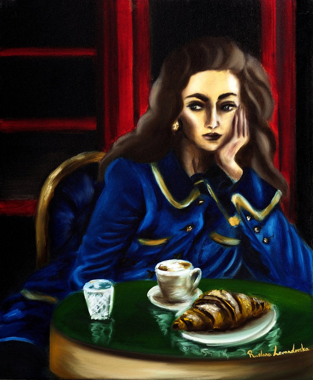 Sussurros de Paris, 2024 (óleo sobre tela) de Ruslana Levandovska