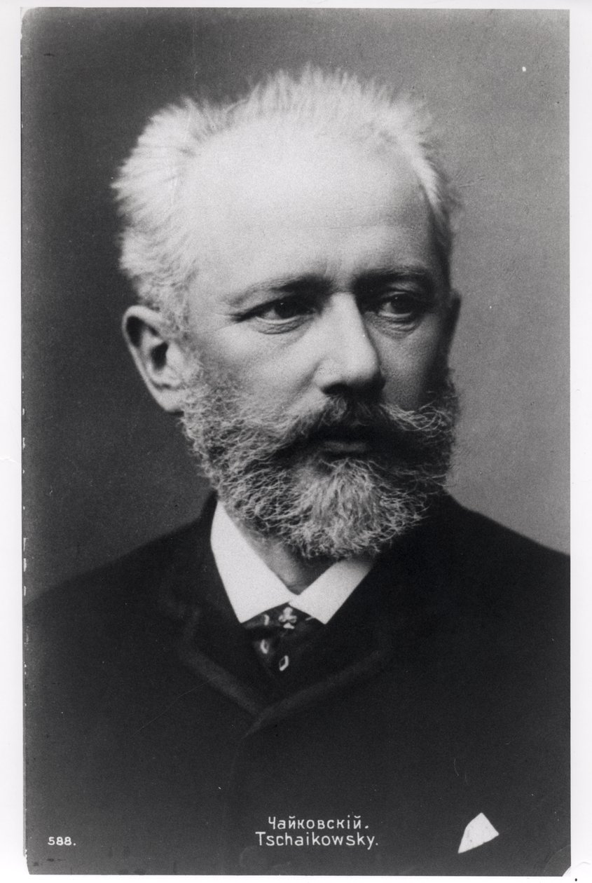 Piotr Ilyich Tchaikovsky (1840-93) de Russian Photographer