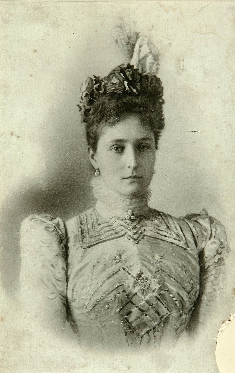 Retrato da Imperatriz Alexandra Fyodorovna de Russian Photographer