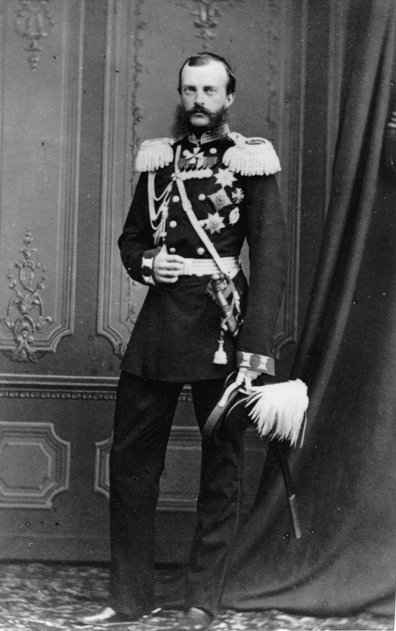 Retrato do grão-duque Michael Nikolaevich da Rússia, do estúdio de E. Westly und Co. de Russian Photographer