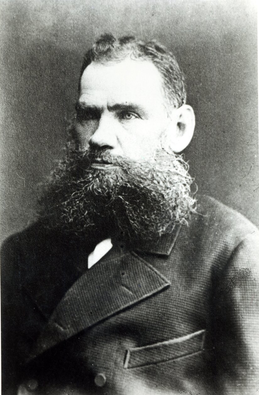 Retrato de Lev Nikolaevich Tolstoy de Russian Photographer