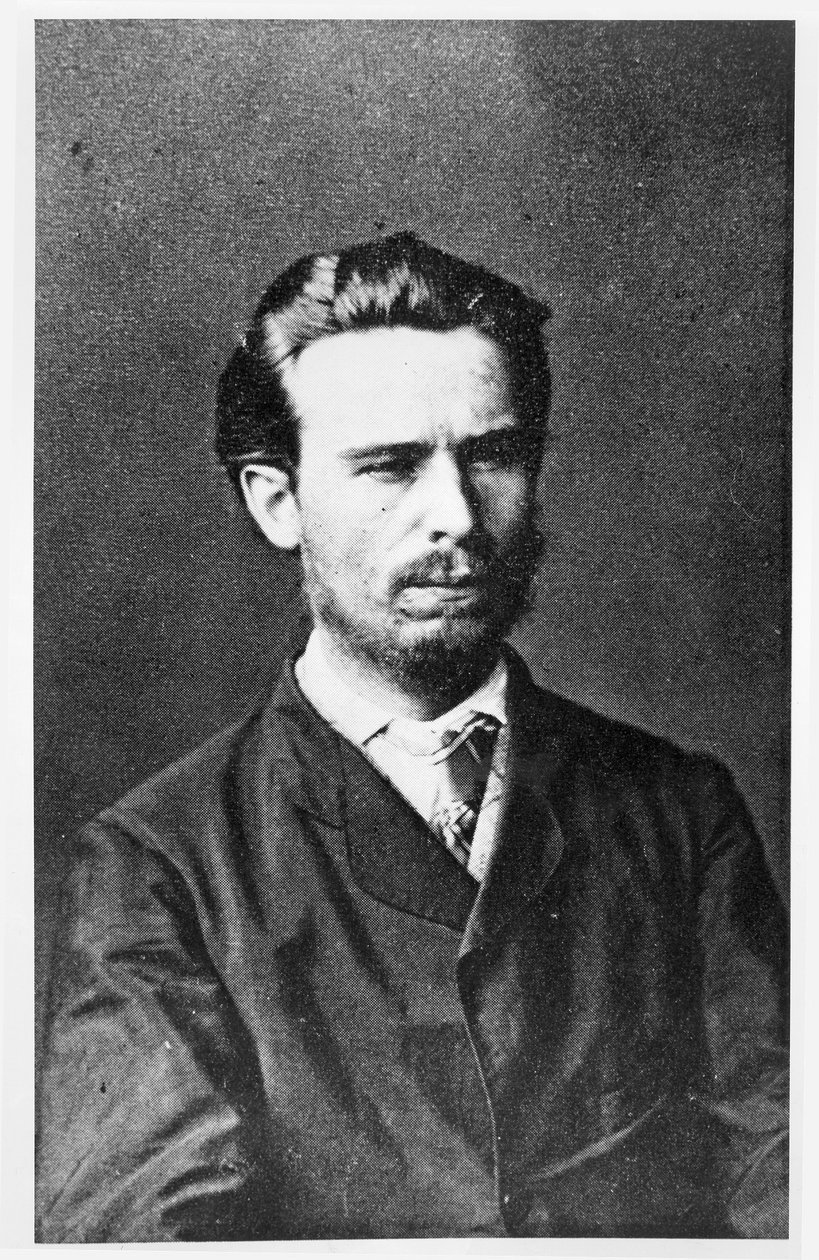 Retrato de Sergei Nechaev (1847-82) de Russian Photographer