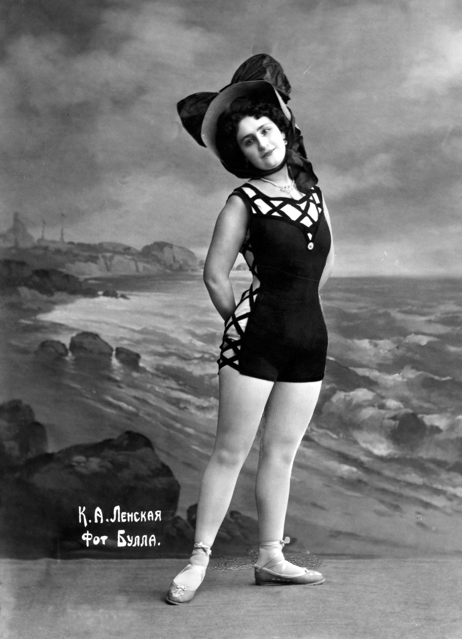 Retrato da atriz K. Lenskaya de Russian Photographer