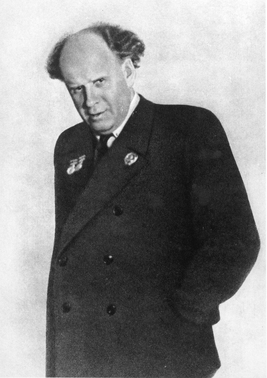 Sergei Eisenstein (1898-1948) c.1943, de Serge Eisenstein, Reflexions dun Cineaste, publicado em Moscou, 1958 de Russian Photographer