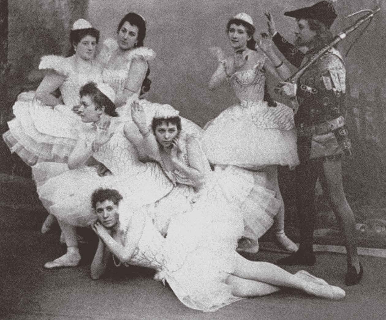 O Lago dos Cisnes, Teatro Mariinsky, 1895 de Russian Photographer