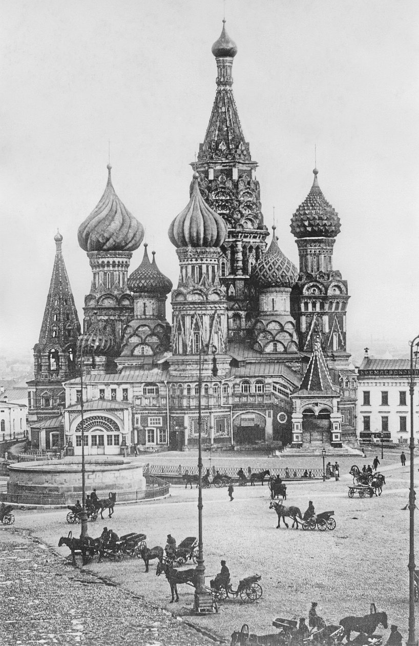 A, catedral, de, são, manjericão, a, abençoado, ligado, a, quadrado vermelho, em, moscou de Russian Photographer