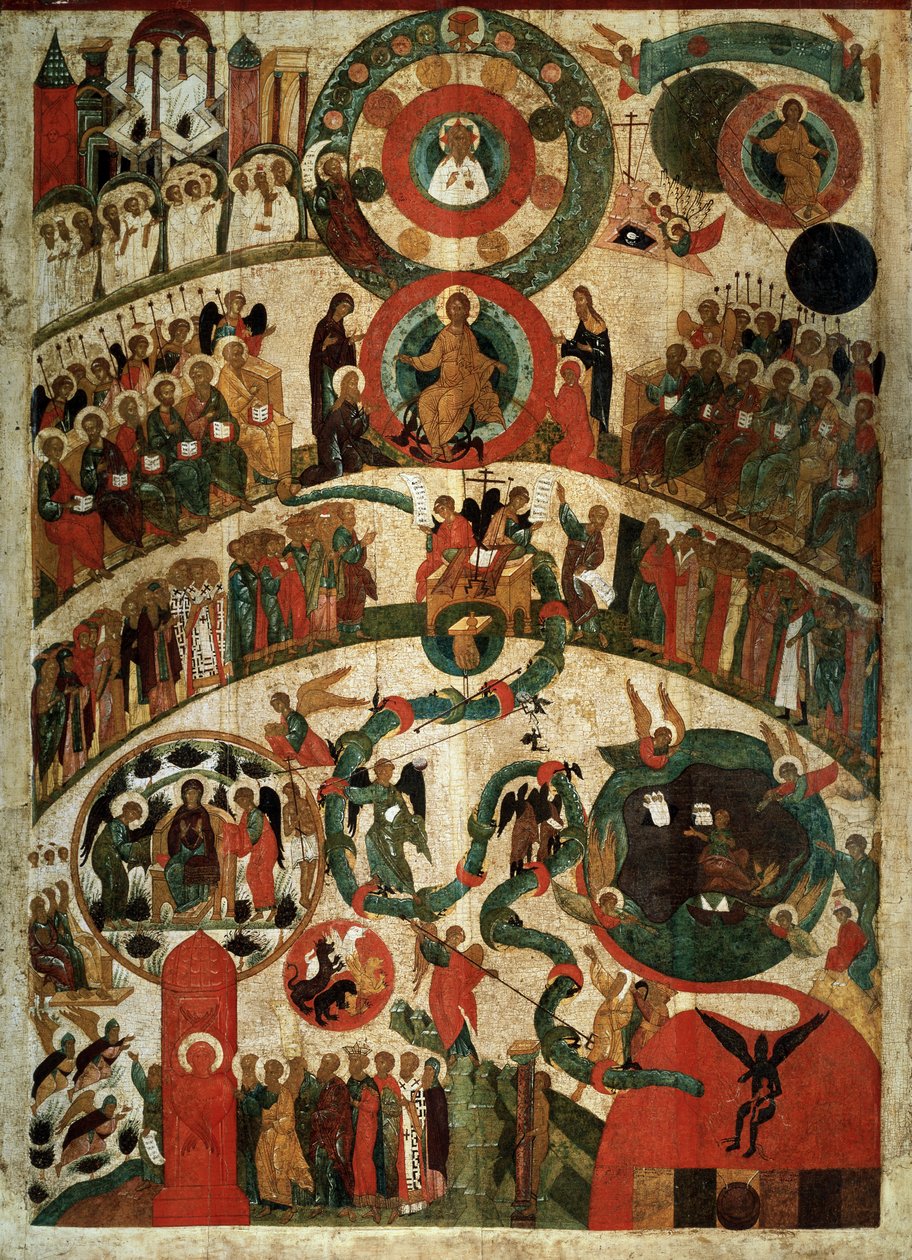 Último julgamento, Novgorod Icon de Russian School
