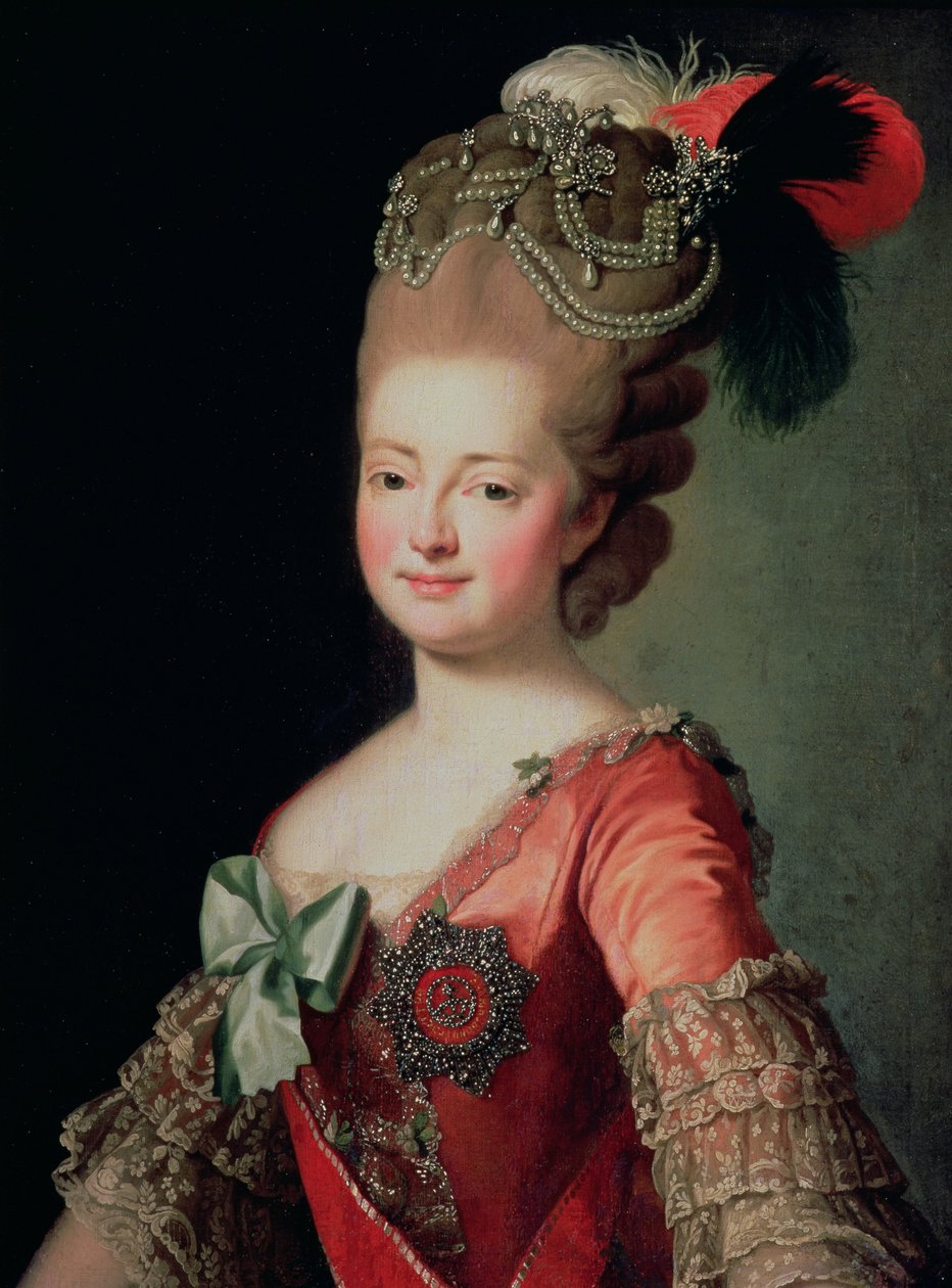 Retrato de Maria Fyodorovna (1759-1828) de Russian School