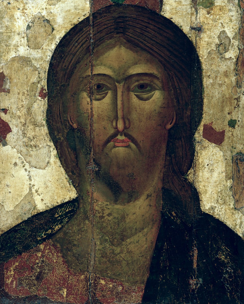 O Salvador, início do século XIV (tempera de ovo em madeira) de Russian School