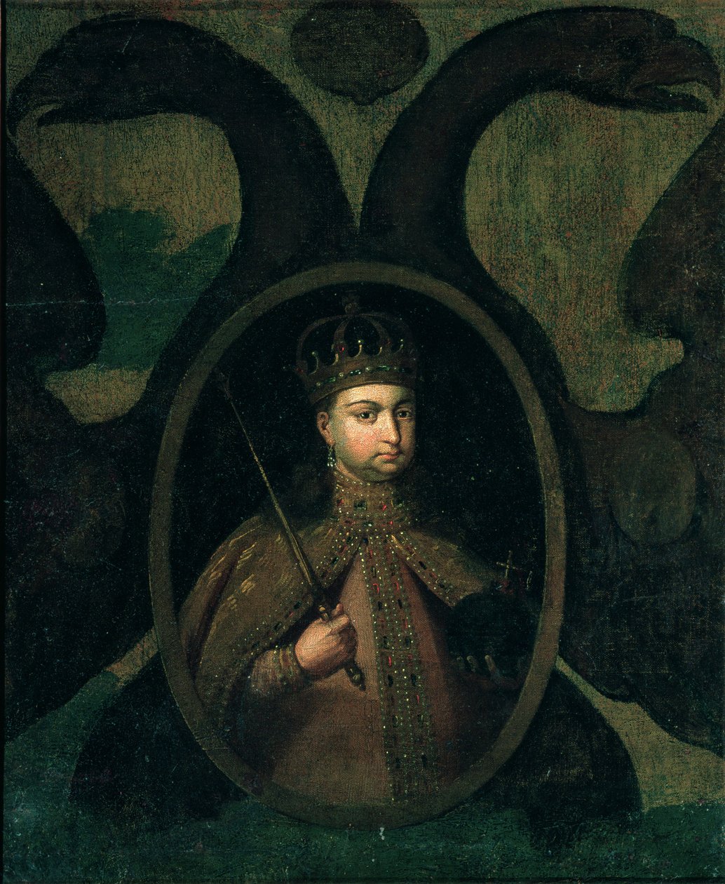 Tsarevna Sophia Alexeevna, (1657-1704) 1680s de Russian School