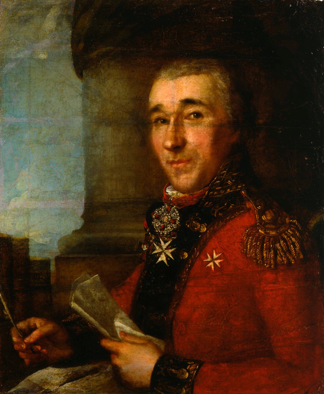 Retrato do Conde Geral Alexey Arakcheyev, final do século XVIII de Russian Master