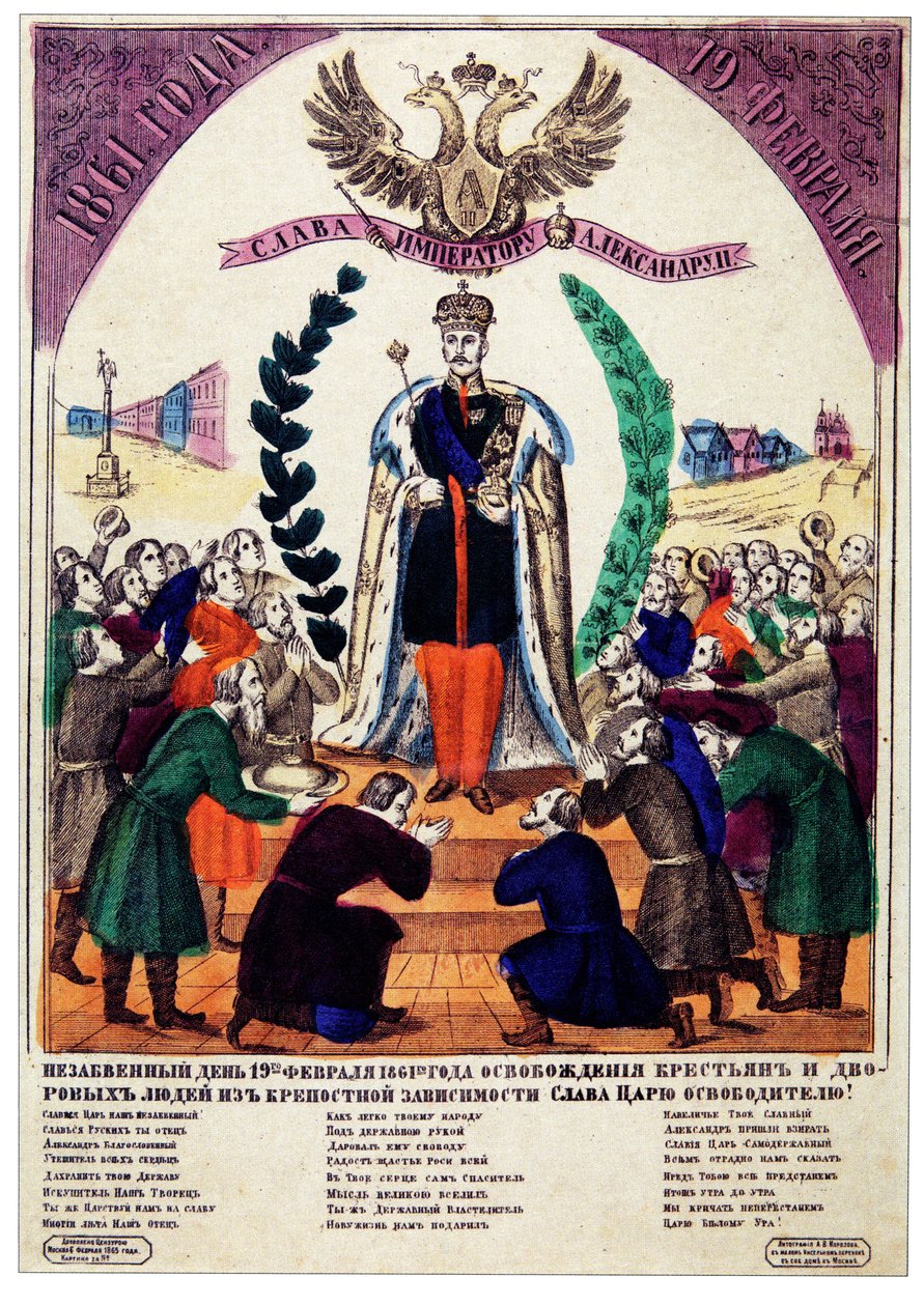 Dia inesquecível da emancipação dos servos em 1861, 1865 de Russian Master