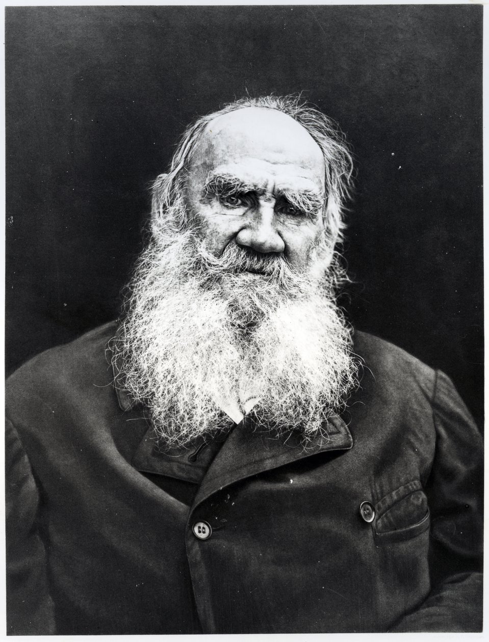 Leo Tolstoy (fotografia a preto e branco) de Russian Photographer