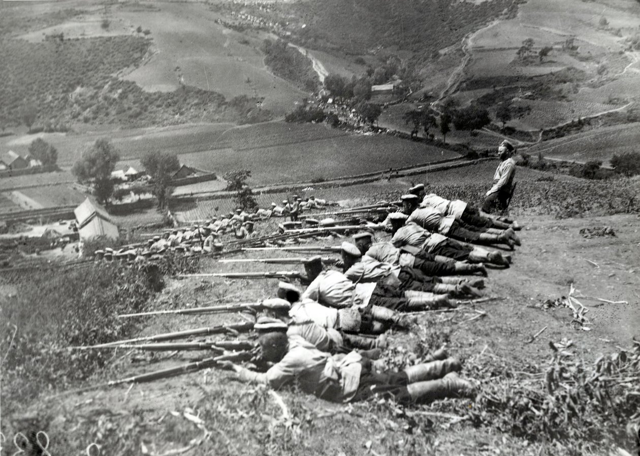 Tropas russas durante a guerra russo-japonesa, 1904 de Russian Photographer