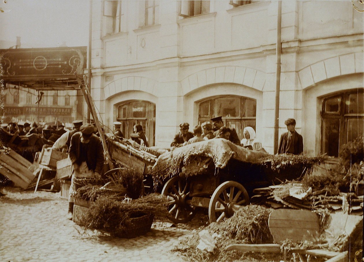O mercado Sukharev em Moscovo de Russian Photographer
