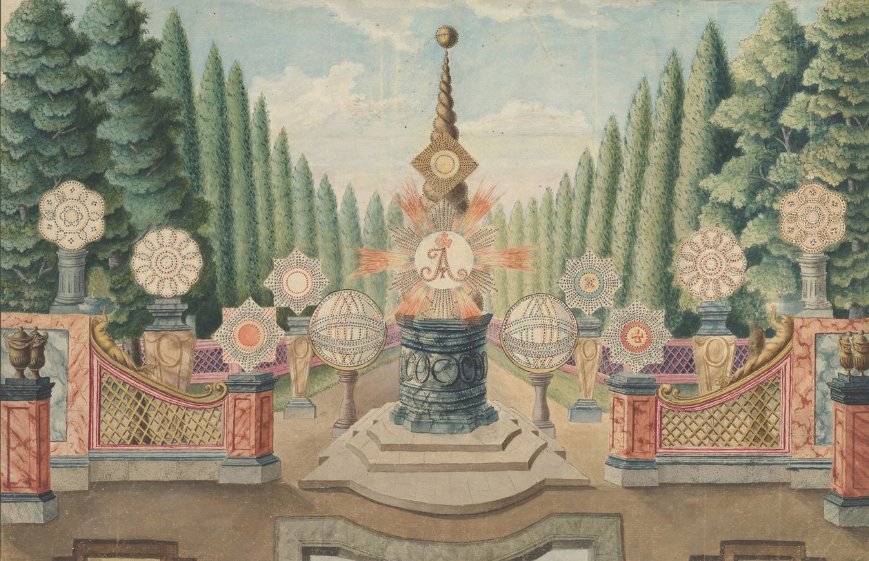 Coroação do Czar Alexandre I, Moscou, setembro de 1801, 1801 (wc) de Russian School