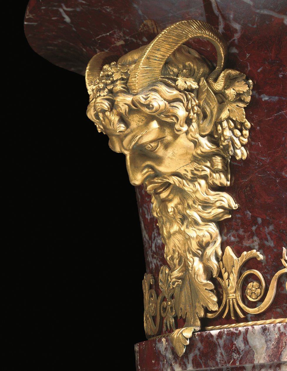 Detalhe de um par de vasos, c.1790 de Russian School