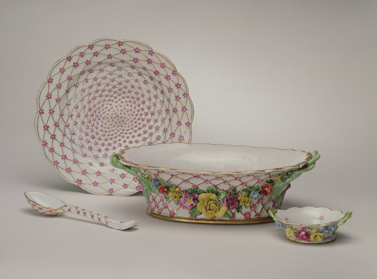 Itens do Serviço da Imperatriz Elizabeth Petrovna, 1756 (porcelana) de Russian School