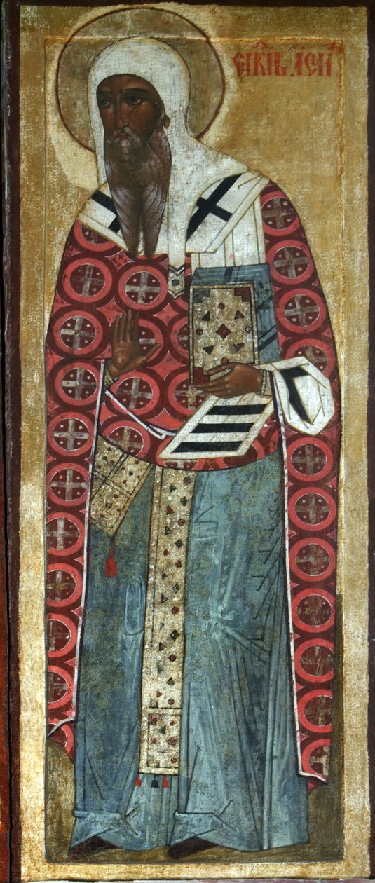 São Isaías de Rostov, século XVI. de Russian icon.