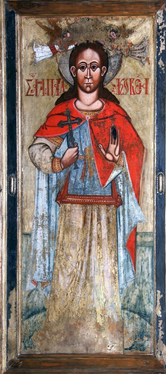 Santa Paraskeva Pyatnitsa, arli 17t centura. de Russian icon.