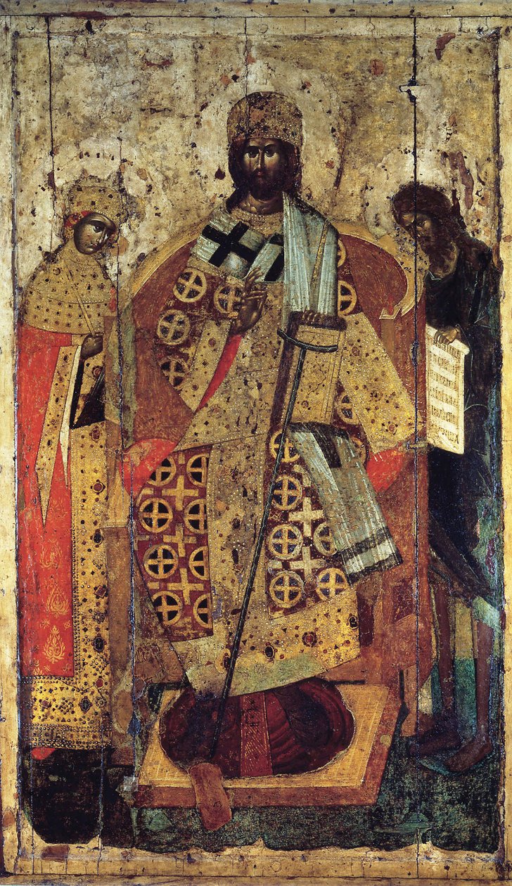 O Rei dos Reis à direita estava no século XIV. de Russian icon.