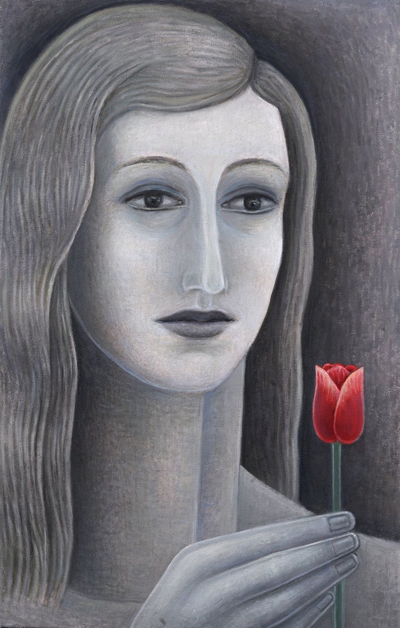 Menina, com, tulipa de Ruth Addinall