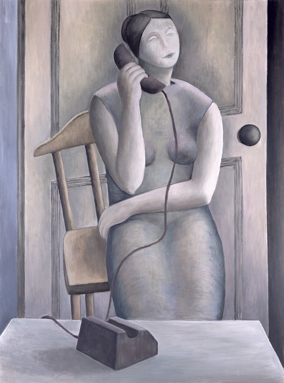 Mulher no telefone, 1995 de Ruth Addinall