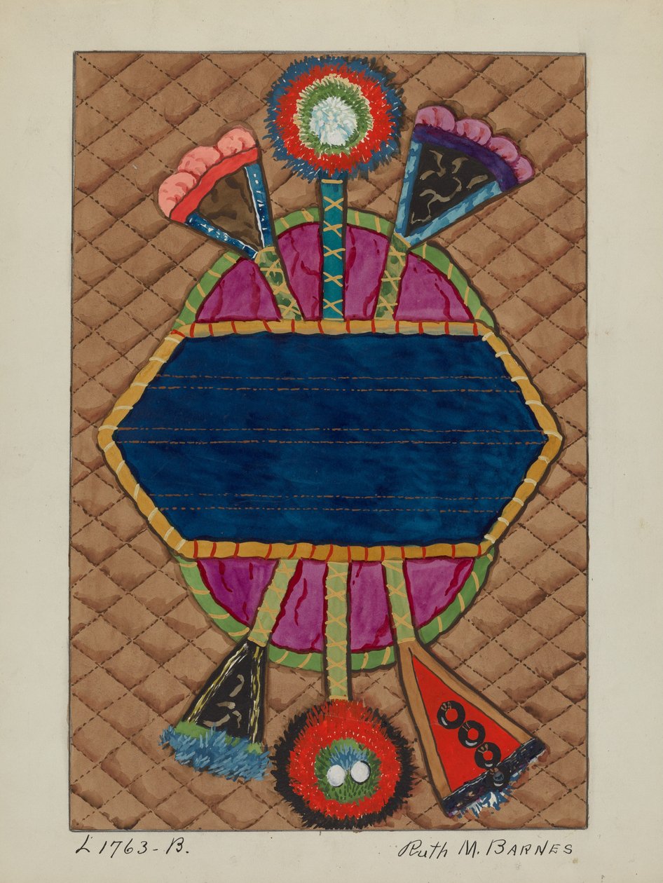 Colcha de aplique de colcha, c. 1936. de Ruth M Barnes