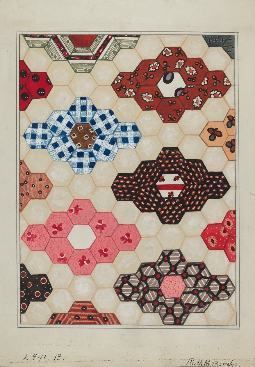 Colcha 1 Seção, c. 1936. de Ruth M Barnes