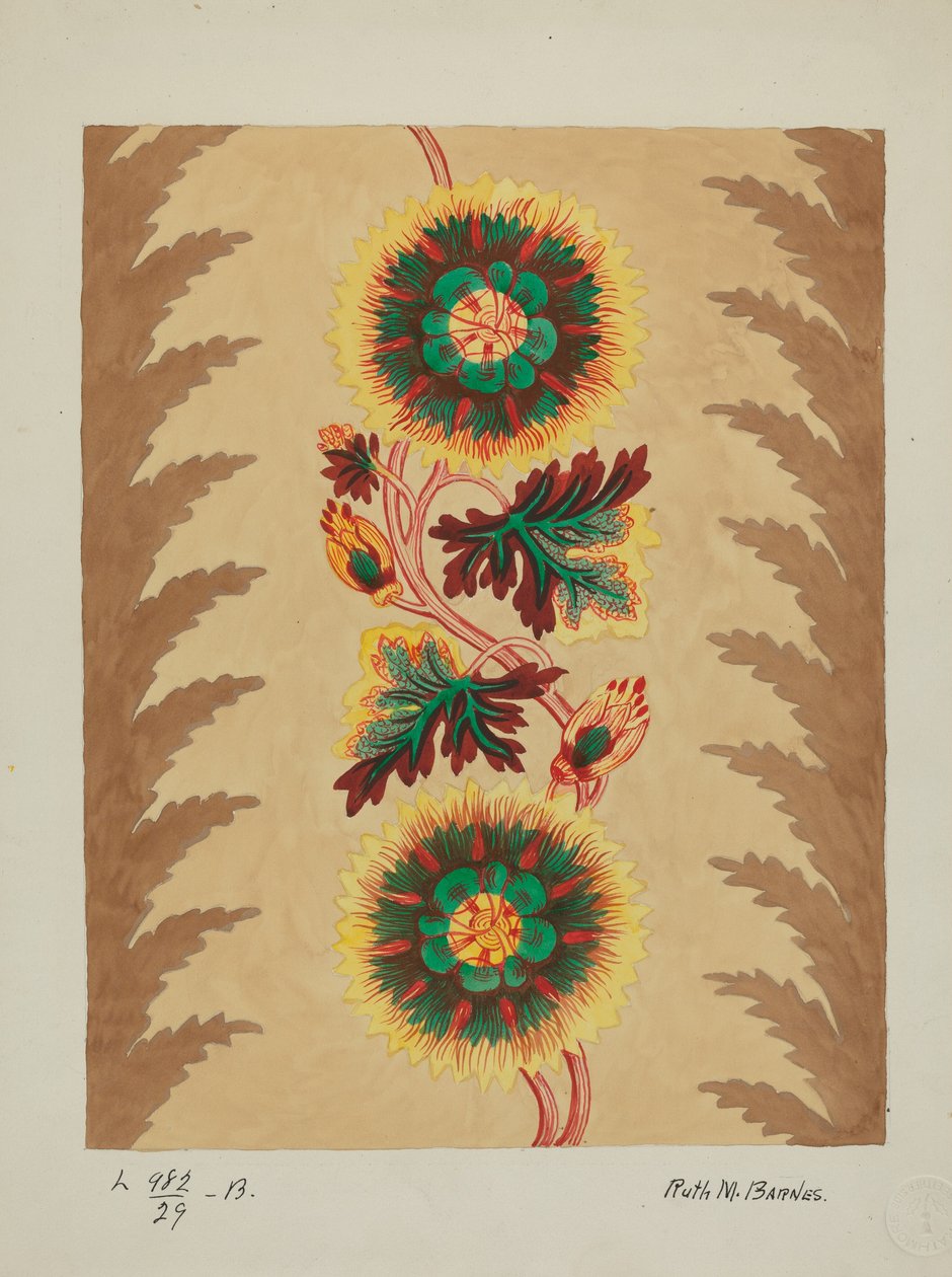 Seção de Colchas, c. 1936. de Ruth M Barnes