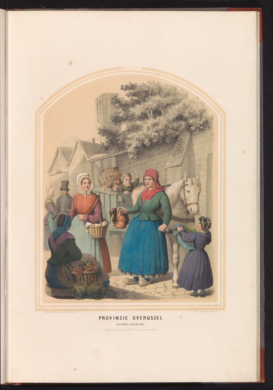 Roupa de Lonneker e Losser em Overijssel, 1857
Província de Overijssel. Lonneker, Perdedor, etc. / XXXIV (título sobre o objecto) de Ruurt de Vries