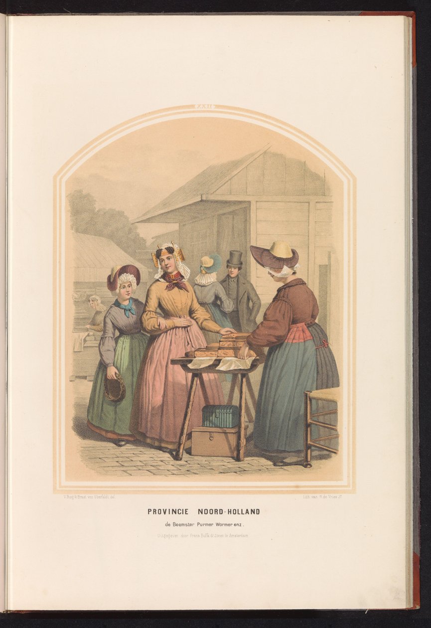 Traje do Beemster, Purmer and Wormer na Holanda do Norte, 1857
Província da Holanda do Norte. o Verme Purmer Wormer Beemster, etc. / XXII (título sobre o objecto) de Ruurt de Vries