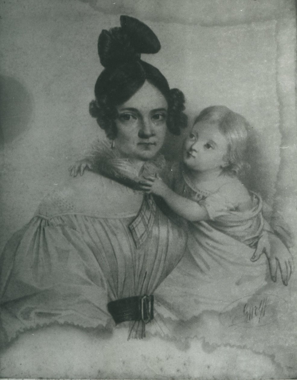 Amelia Załuska de Ogiński (1805-1858) de Rys. C. Wolff