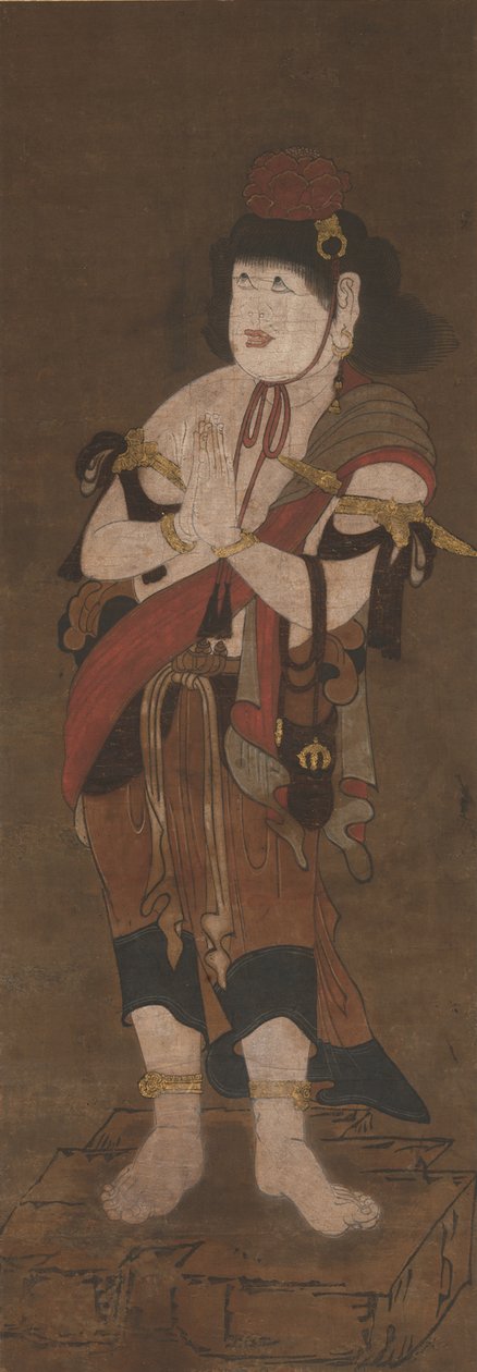 Atendente de Fudo Myoo, século XIV de Ryushu Shutaku