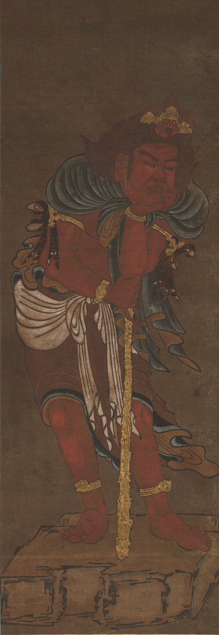 Atendente de Fudo Myoo, século XIV de Ryushu Shutaku