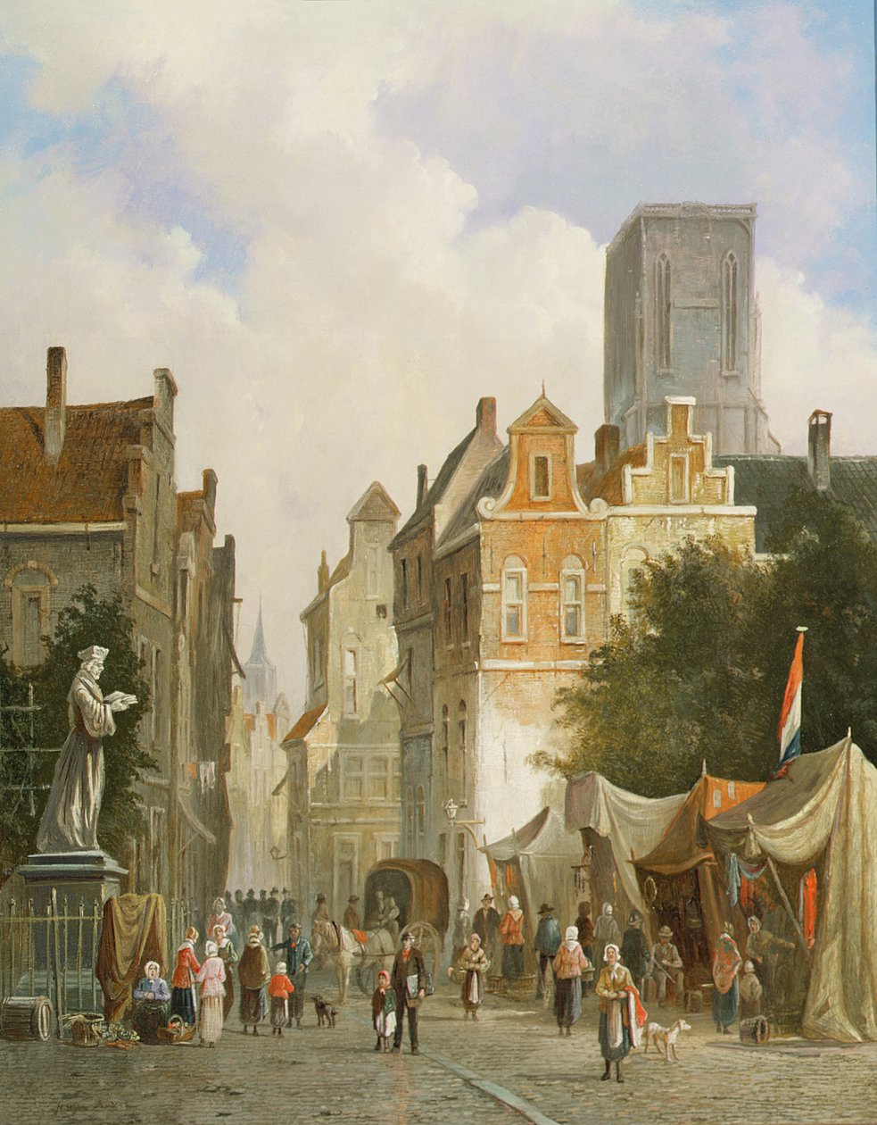 Cidade do mercado francês de S.J. van der Ley