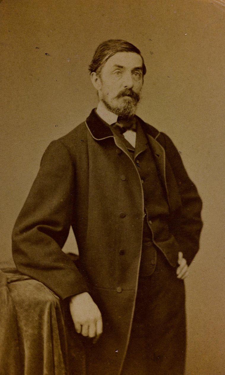 Retrato de Auguste Paul Charles Anastasi, pintor francês; carte de visite (foto a p/b) de S. Berthaud