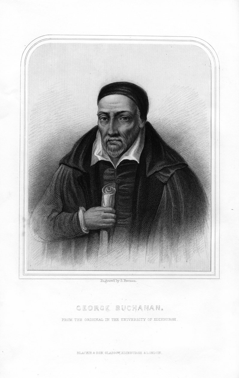 George Buchanan, historiador escocês e estudioso humanista, 1870. de S. Freeman