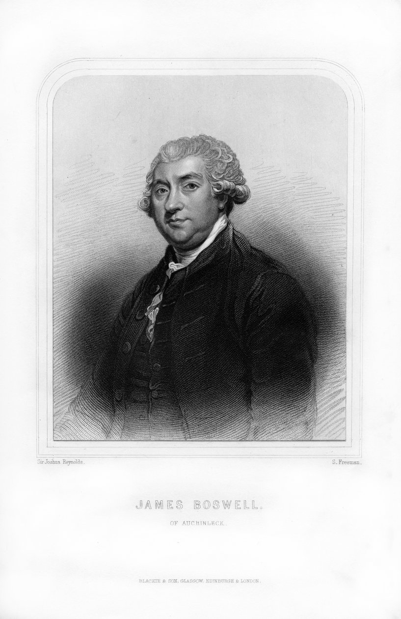 James Boswell, 9º Laird de Auchinleck, advogado escocês, diarista e autor, 1870. de S. Freeman