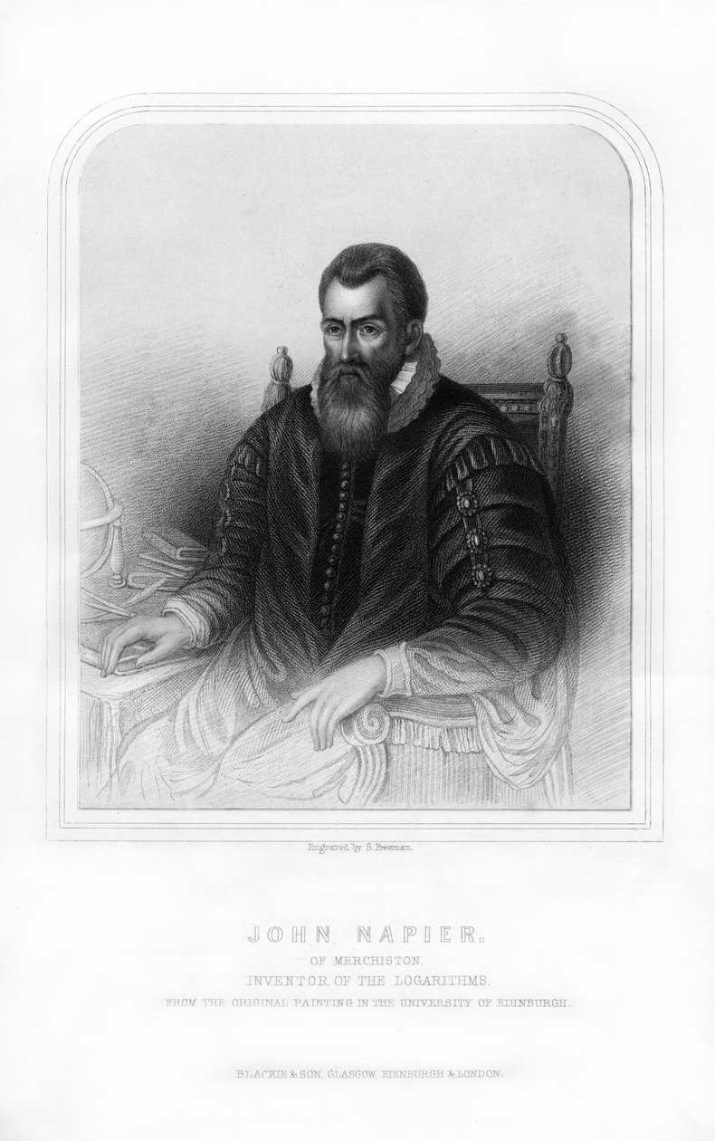 John Napier, matemático escocês, físico, astrônomo e astrólogo, 1870. de S. Freeman