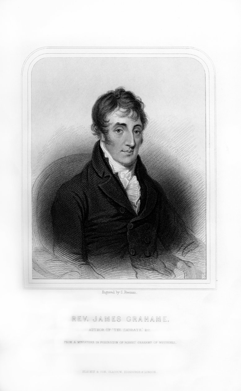 Reverendo James Grahame, poeta escocês, 1870. de S. Freeman