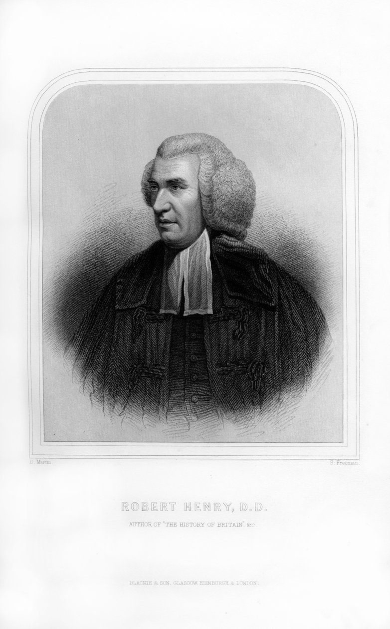 Robert Henry, historiador escocês, 1870. de S. Freeman