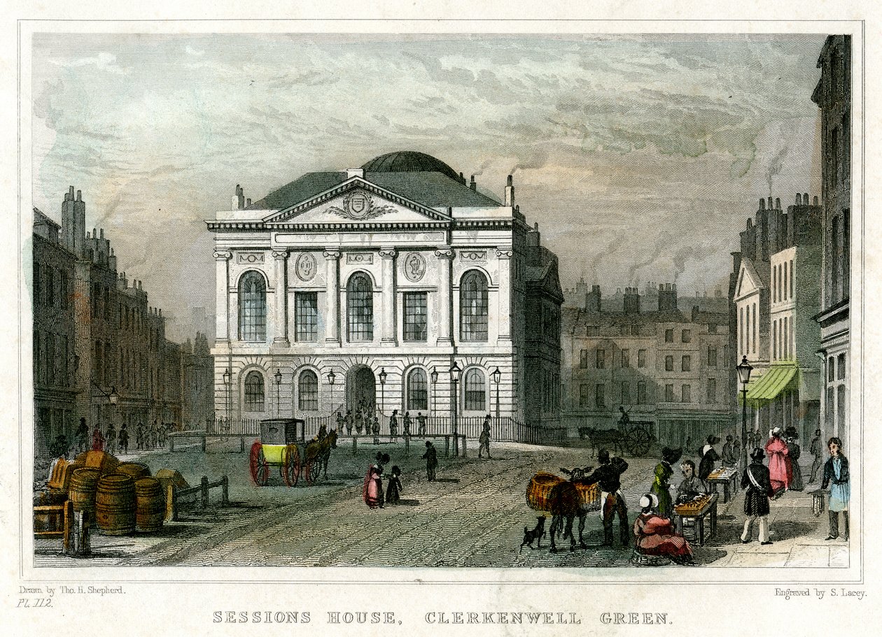 Casa das Sessões, Clerkenwell Green, Islington, Londres, 1831. de S. Lacey