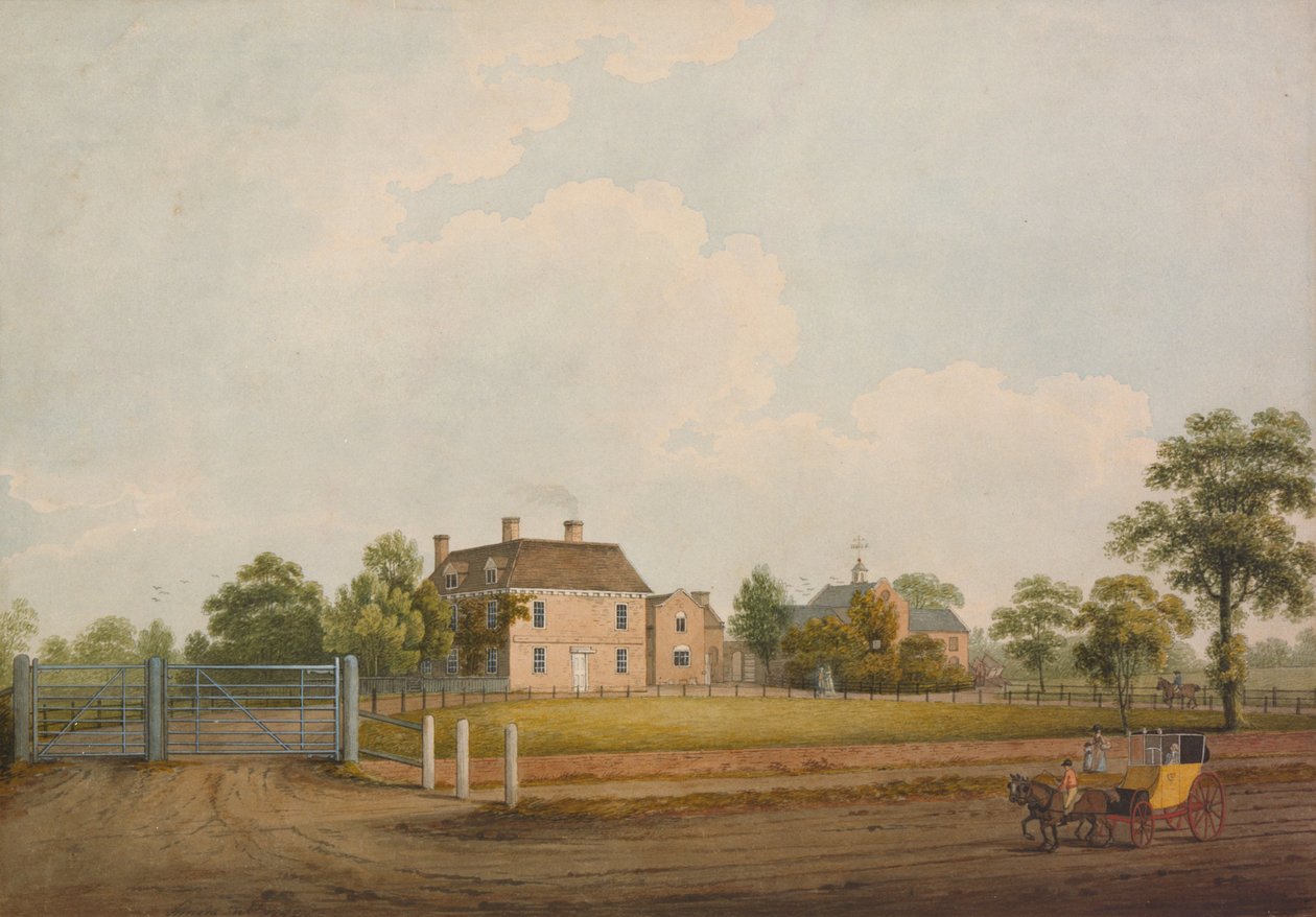 Residência da família Homer, Heath Balsall, 1799 de S. Wright