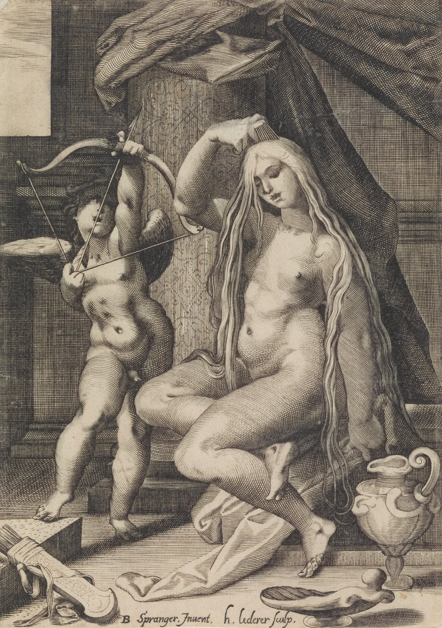 Vênus e Cupido, 1571-1650. de Sadeler