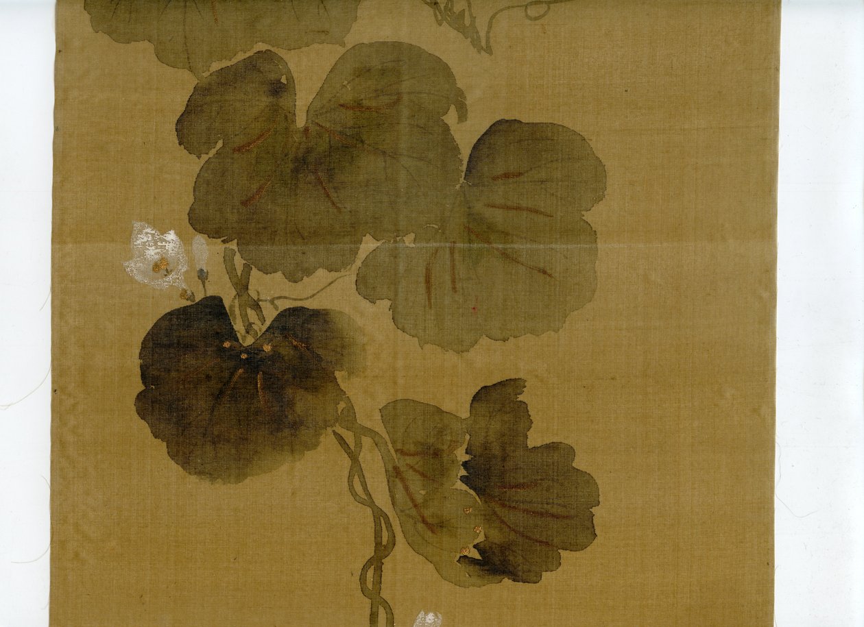 wittig.collection.painting.02.flowering.gourd.vine.rinpa.school.signature &. seal.of.sakai.hoitsu.scanset.04.of.07 de Sakai Hoitsu