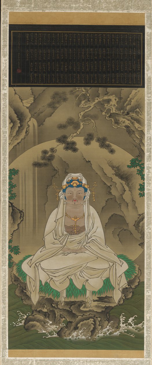 Kannon de túnica branca, 1823. de Sakai Hoitsu
