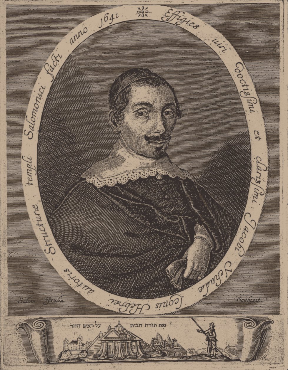 Retrato de Jacob Judah Leon 1602-1675 de Salom Italia