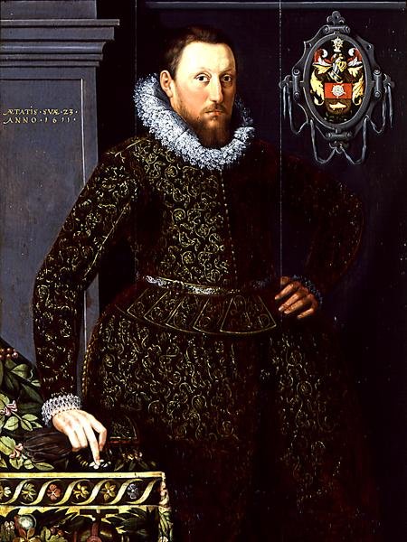 Retrato de Jacob Cornelisz Nobel, 1611 (par de 212574) de Salomon Mesdach
