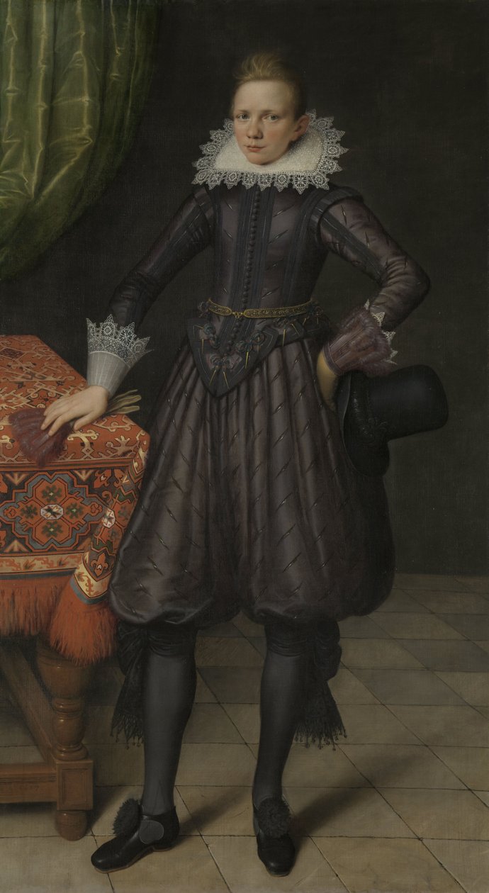 Retrato de um jovem, provavelmente Peter Courten (1599–1624) de Salomon Mesdach